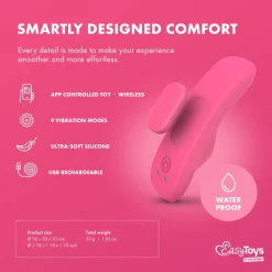 EasyConnect - Vibromasseur de culotte connecté "Zara" - Rose