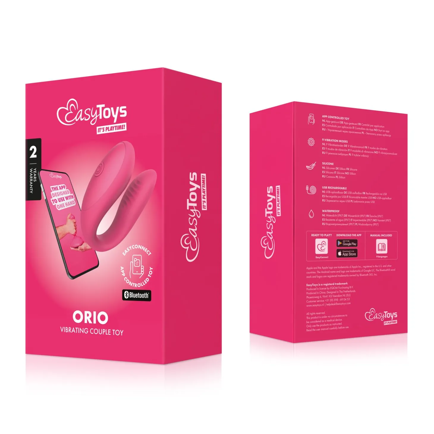 EasyConnect - Vibromasseur pour couples Orio contrôlé par application