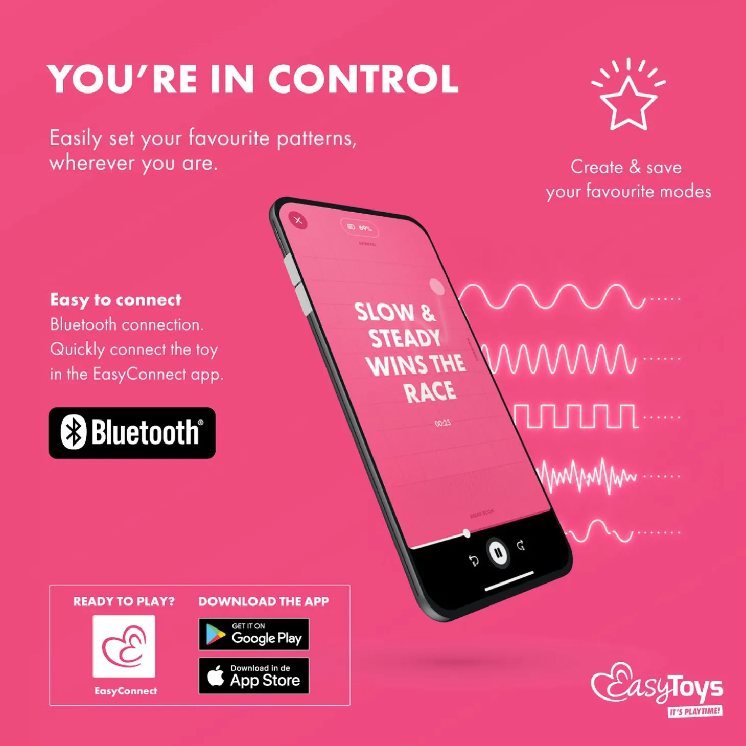 EasyConnect - Vibromasseur pour couples Orio contrôlé par application