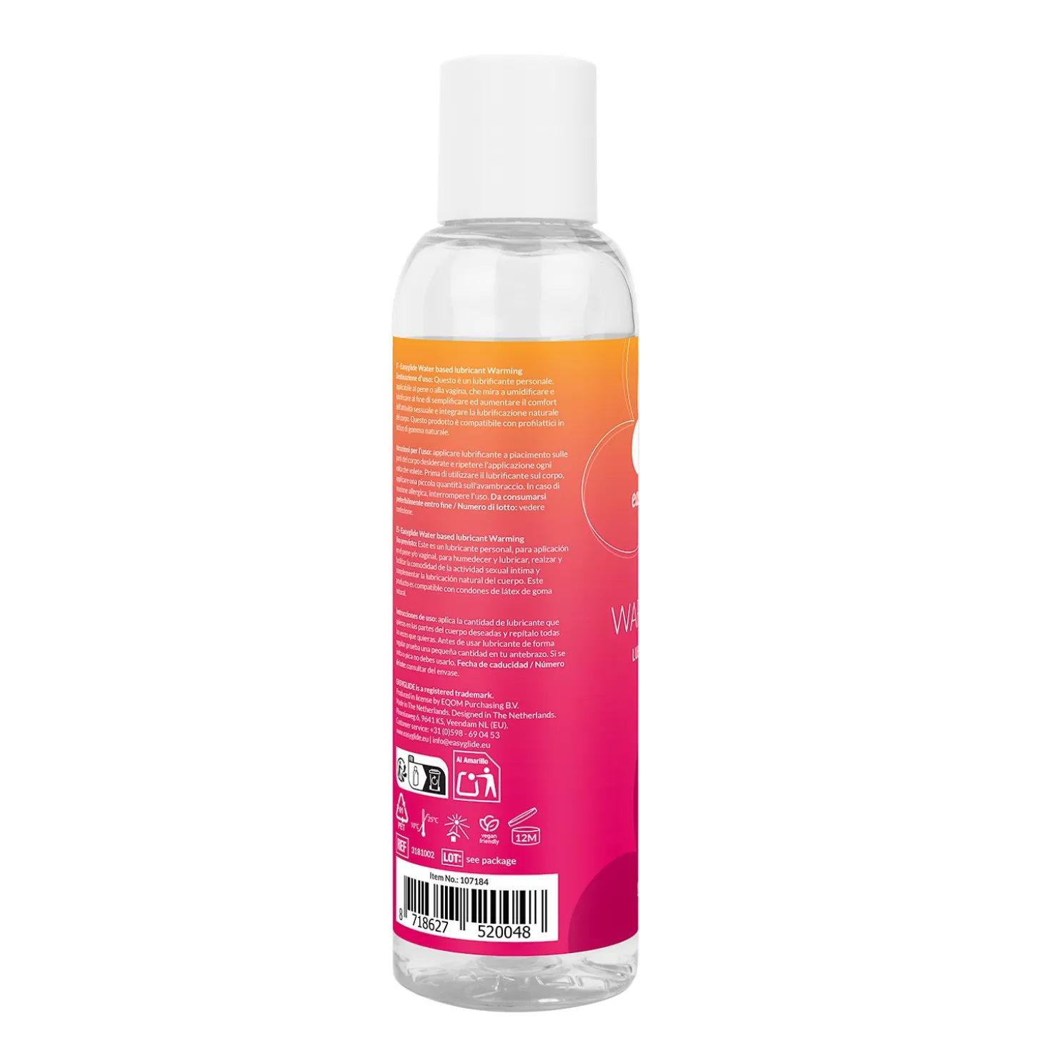 EasyGlide - Lubrifiant anal réchauffant - 150 ml