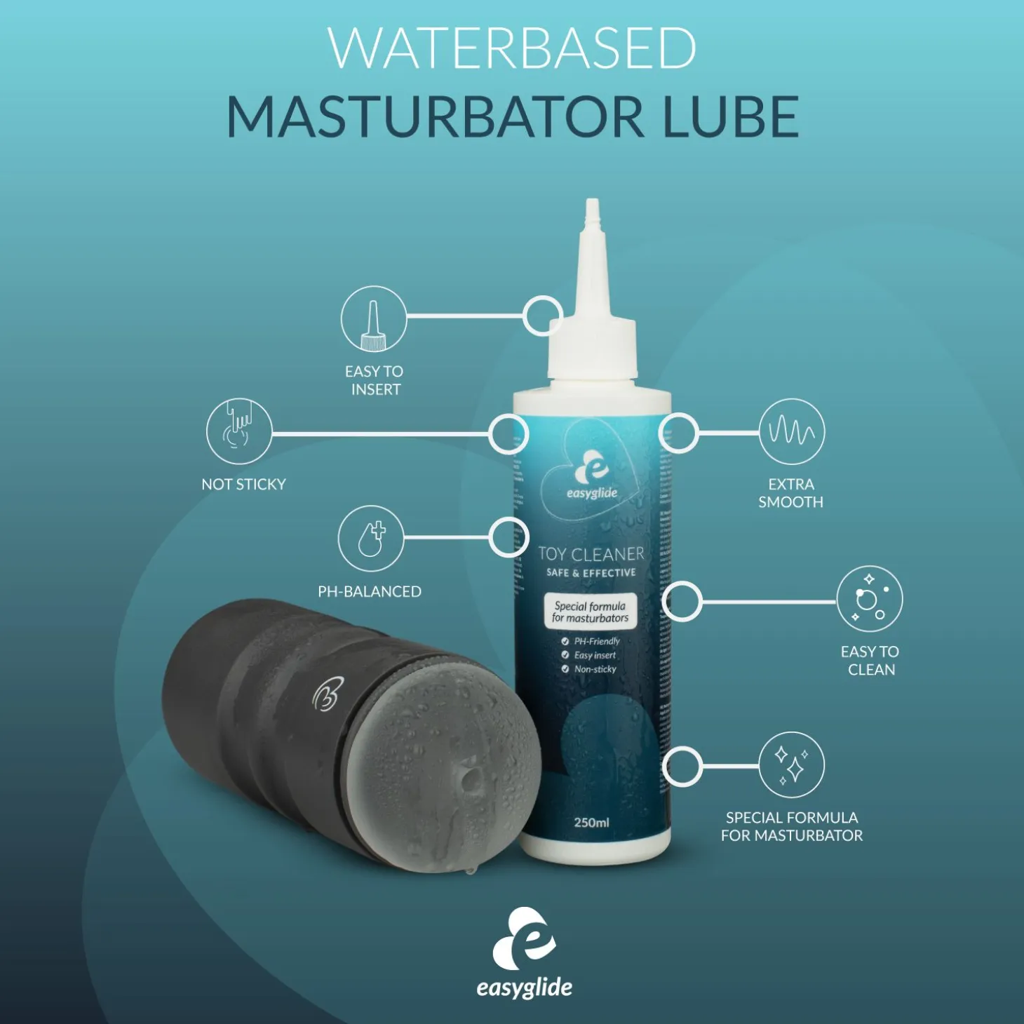 EasyGlide - Nettoyant pour masturbateur - 250 ml