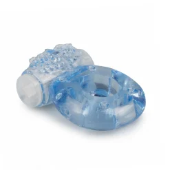 EasyToys - Anneau pénien vibrant avec stimulateur clitoridien - Bleu