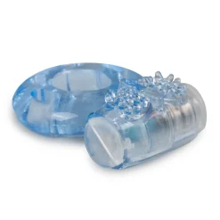 EasyToys - Anneau pénien vibrant avec stimulateur clitoridien - Bleu