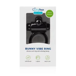 EasyToys - Cockring avec stimulateur clitoridien - Noir