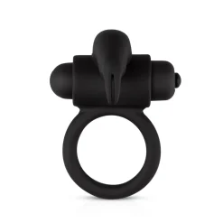 EasyToys - Cockring avec stimulateur clitoridien - Noir
