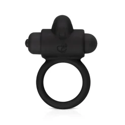 EasyToys - Cockring avec stimulateur clitoridien - Noir