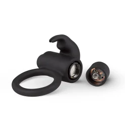 EasyToys - Cockring avec stimulateur clitoridien - Noir