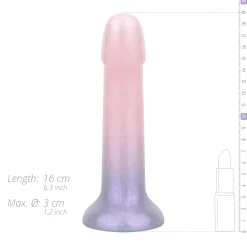 EasyToys - Dildo souple pailleté 