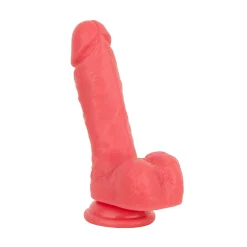 EasyToys Dildo - With Balls Coral Pink - 17,5 cm