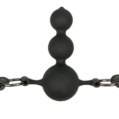 Easytoys Fetish - Bâillon à balle avec perles en silicone