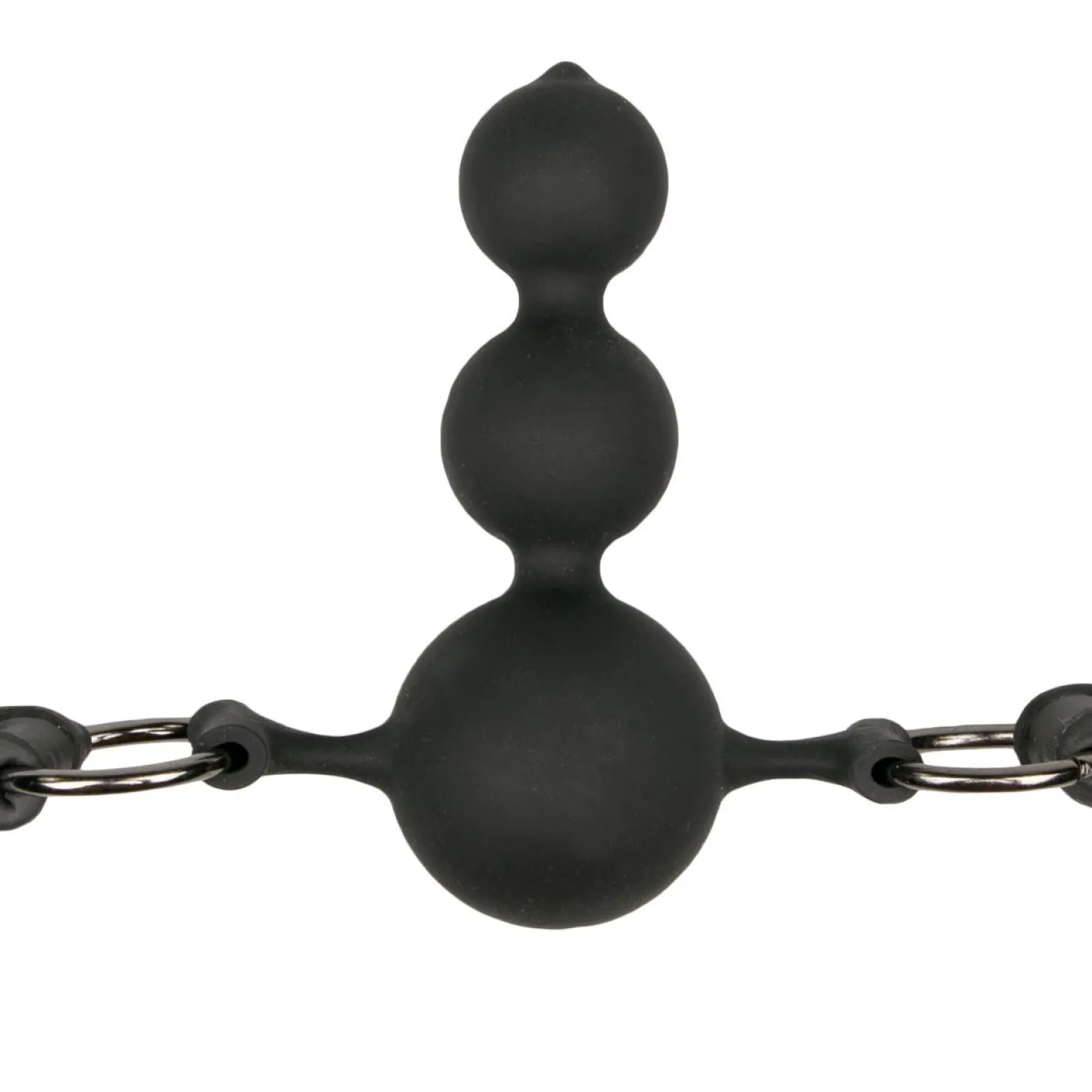 Easytoys Fetish - Bâillon à balle avec perles en silicone
