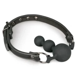 Easytoys Fetish - Bâillon à balle avec perles en silicone