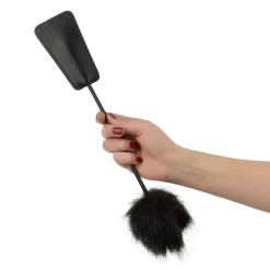 Easytoys Fetish - Chatouilleur doux et fouet en 1 - Noir