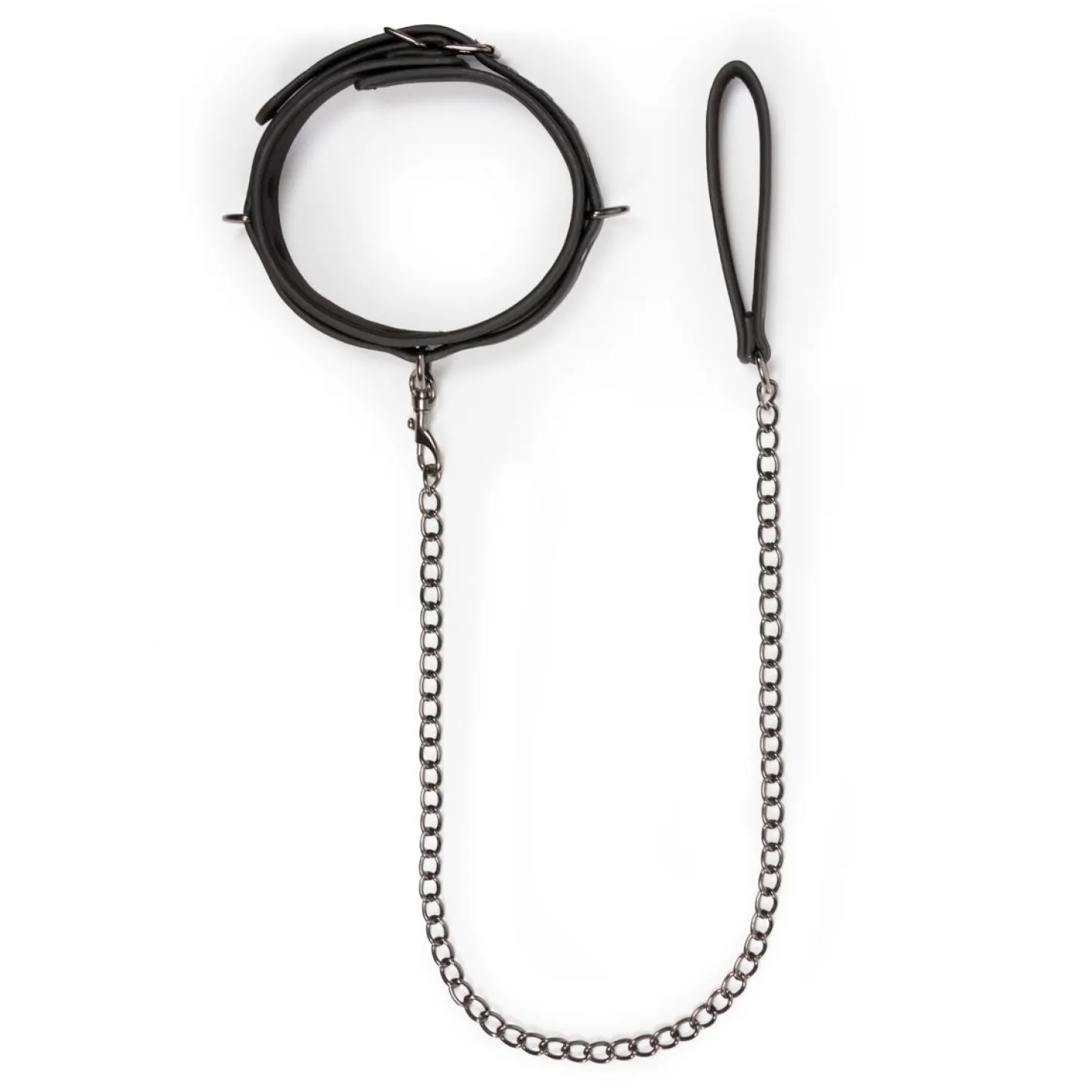 Easytoys Fetish - Collier fétichiste avec laisse - Noir