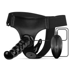 Easytoys Fetish - Ensemble Strap-On Vibrant - Noir