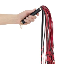 Easytoys Fetish - Flogger 64 cm - Rouge et Noir