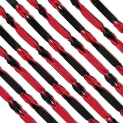 Easytoys Fetish - Flogger 64 cm - Rouge et Noir