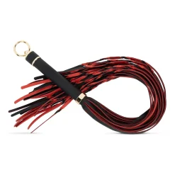 Easytoys Fetish - Flogger 64 cm - Rouge et Noir