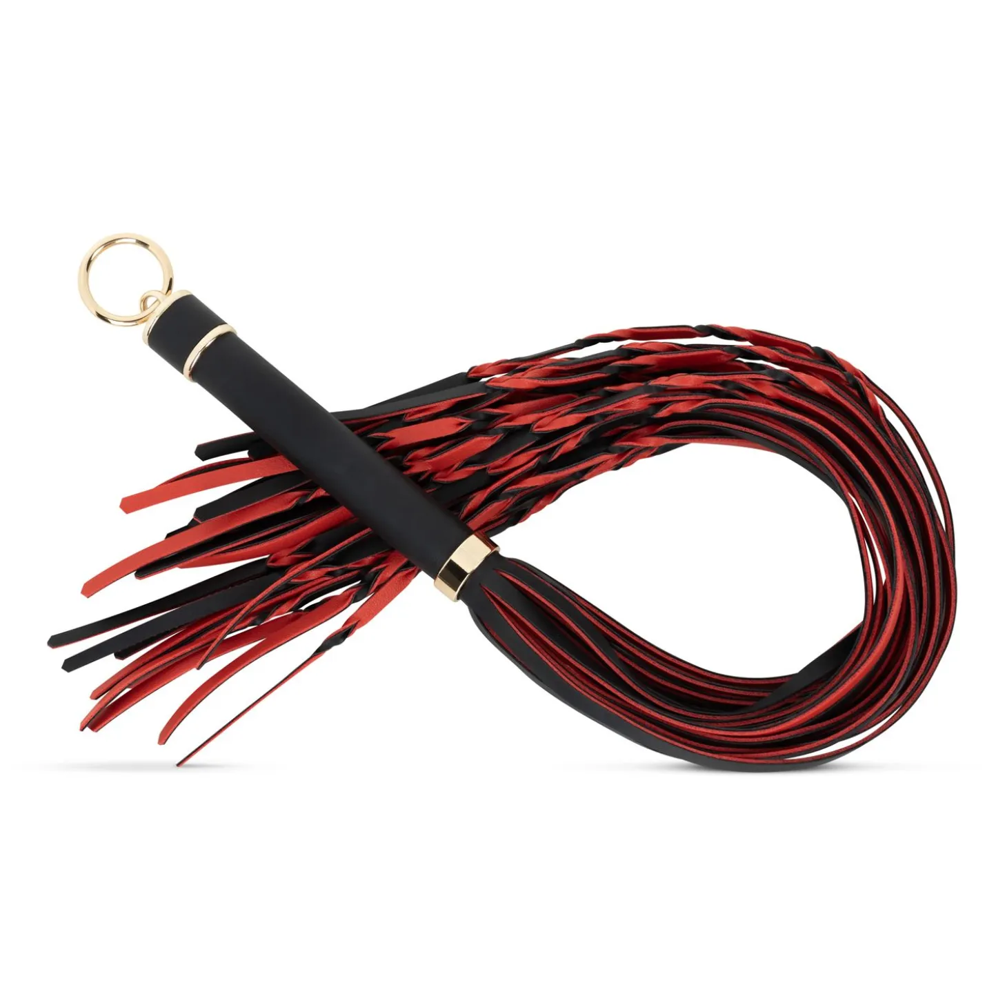 Easytoys Fetish - Flogger 64 cm - Rouge et Noir