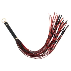 Easytoys Fetish - Flogger 64 cm - Rouge et Noir