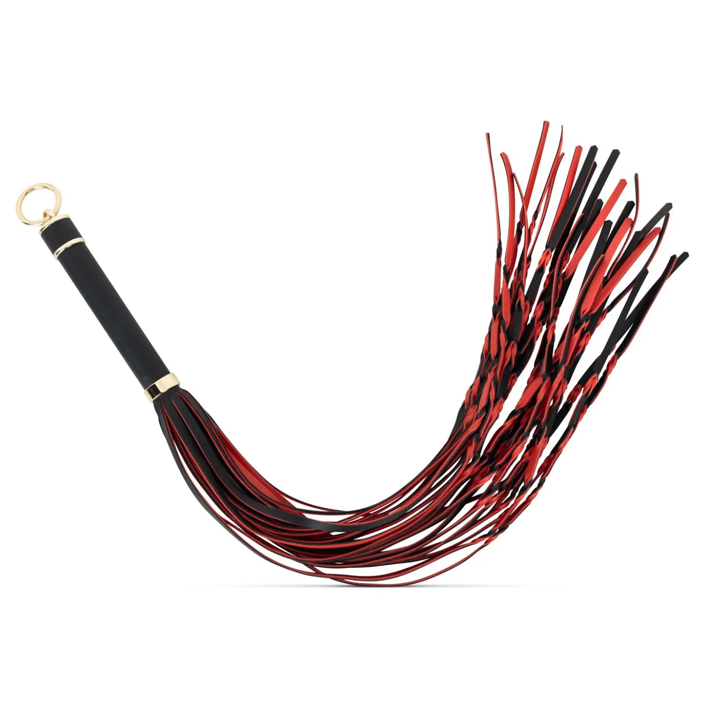 Easytoys Fetish - Flogger 64 cm - Rouge et Noir