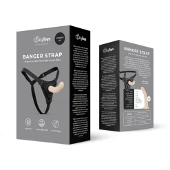 Easytoys Fetish - Gode ceinture avec harnais - Courbé