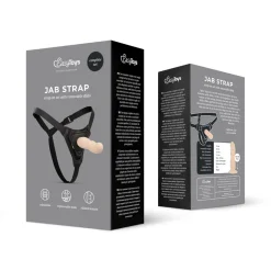 Easytoys Fetish - Gode ceinture avec harnais - Noir/Beige