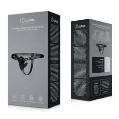 Easytoys Fetish - Godemichet Double-Face avec Harnais - Noir