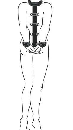 Easytoys Fetish - Harnais de bondage en cuir synthétique solide