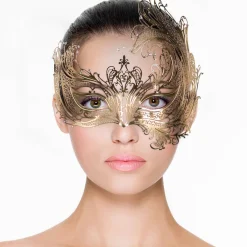 Easytoys Fetish - Masque de métal doré