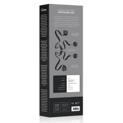 Easytoys Fetish - Menottes à sangles pour lit - Noir