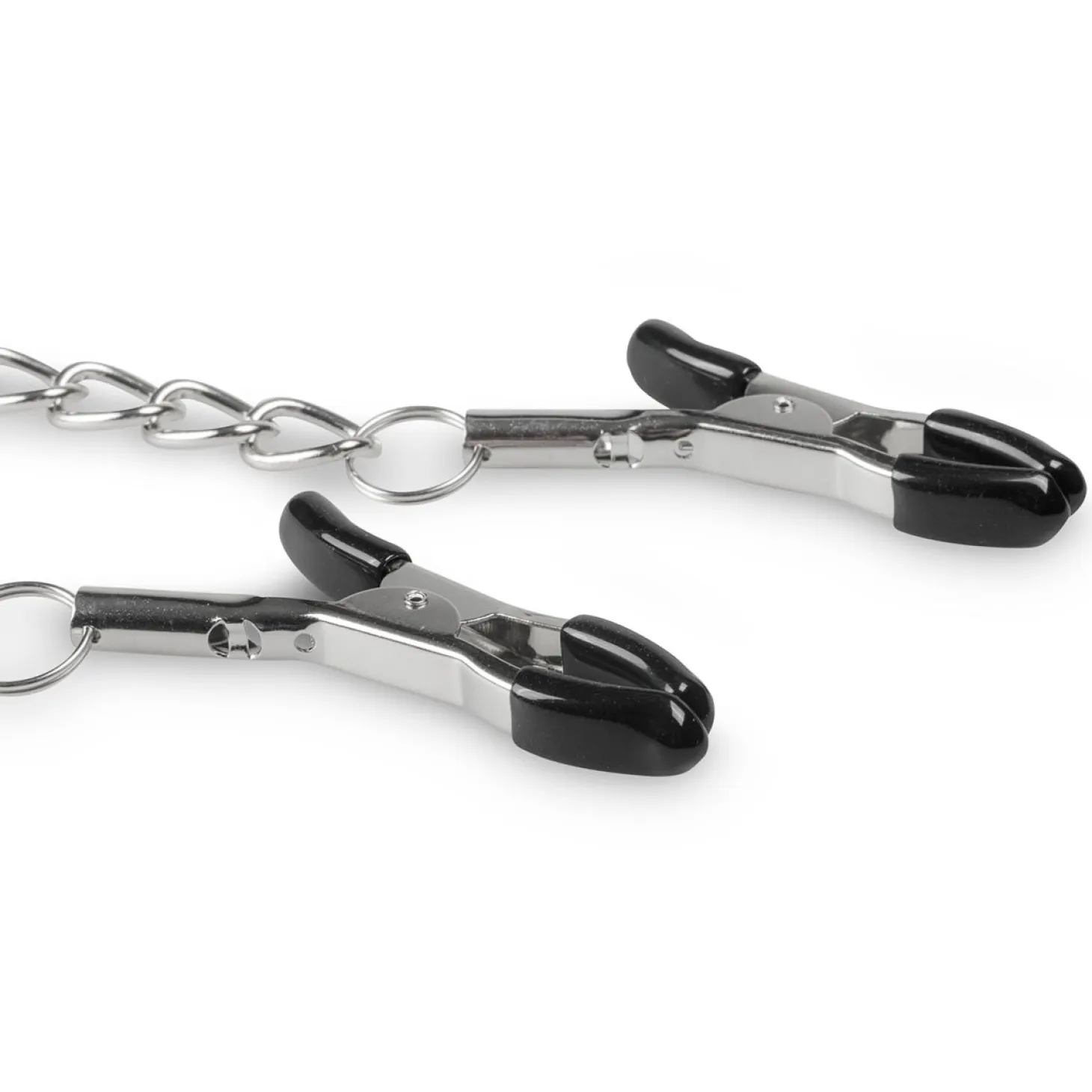 Easytoys Fetish - Pinces à tétons avec chaîne métallique - Métal