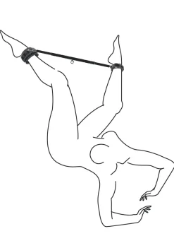 Easytoys Fetish - Set avec barre d'extension et menottes - Noir