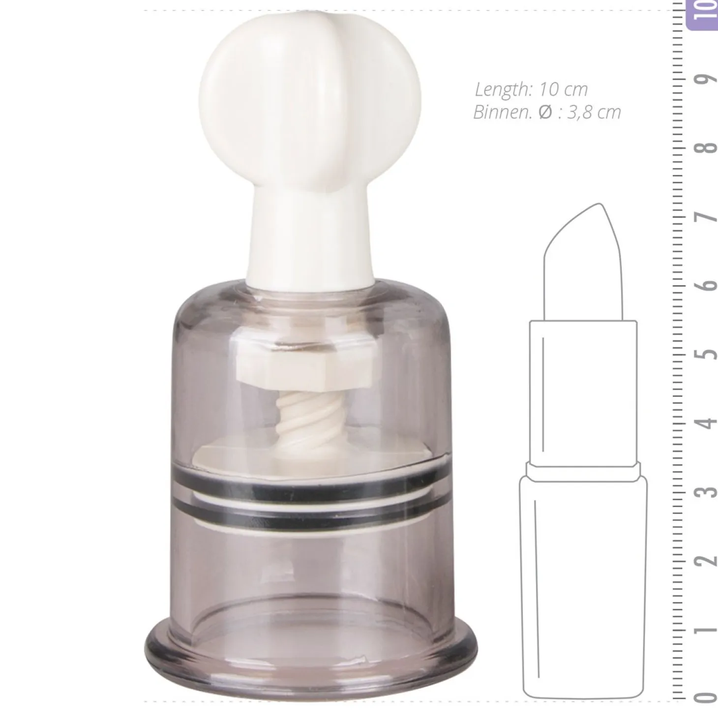 Easytoys Fetish - Tepelzuigers 2 Stuks - Medium