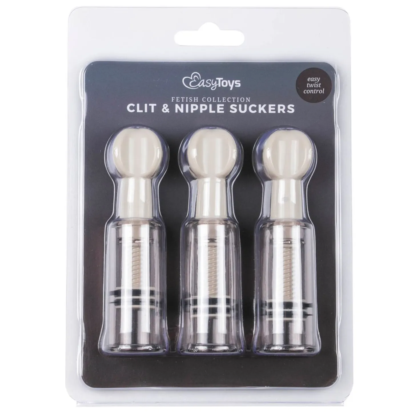 Easytoys Fetish - Ventouses pour clitoris et tétons - 3 pièces
