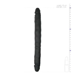 EasyToys - Godemichet à double extrémité de 30 cm - Noir