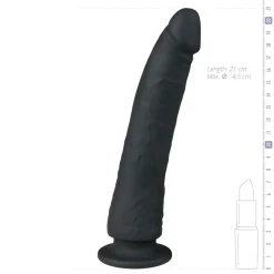 EasyToys - Gode à ventouse - Noir
