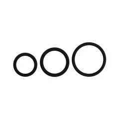 EasyToys - Kit cockring en trois tailles - Noir