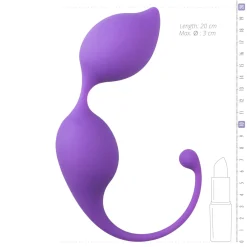 EasyToys - Loveballs coniques courbées - Violet