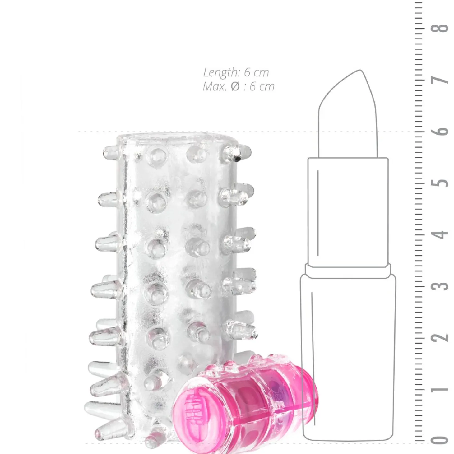 EasyToys - Manchon pénien vibrant - Transparent
