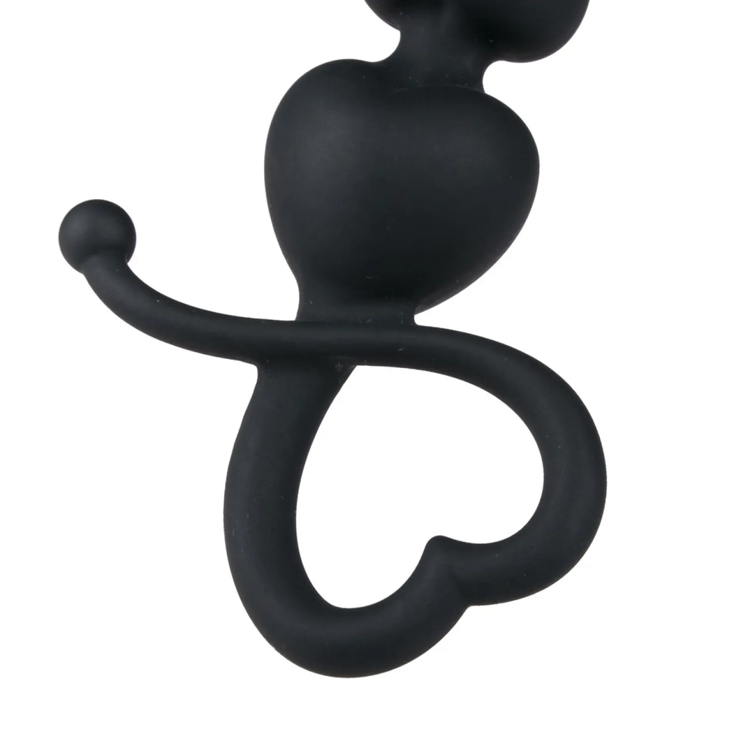 EasyToys - Perles anales avec poignée en forme de cœur - 18,5 cm