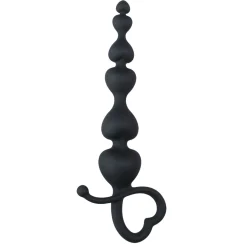 EasyToys - Perles anales avec poignée en forme de cœur - 18,5 cm