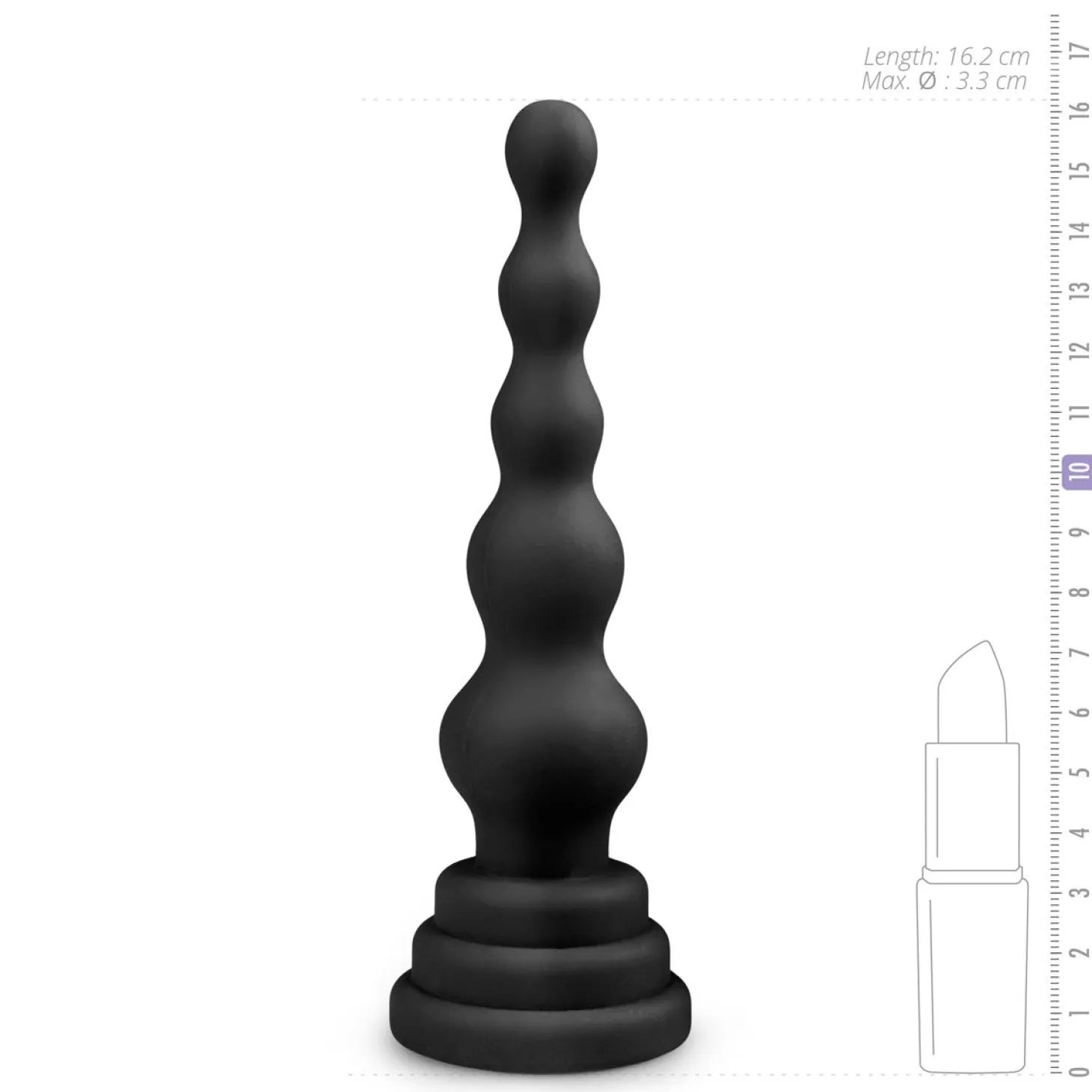 EasyToys - Plug anal graduel conique - 16,5 cm