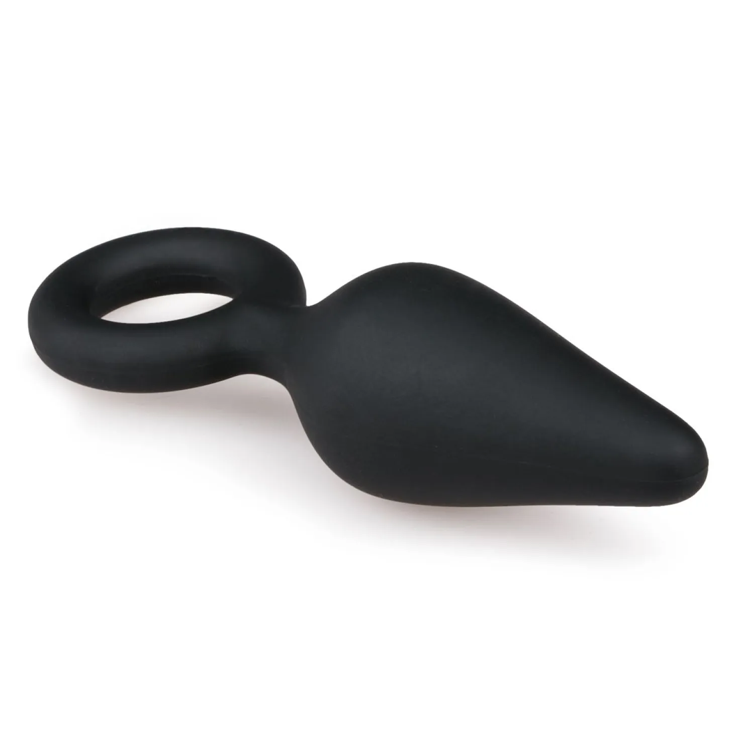 EasyToys - Plug anal noir avec anneau - Small 8,5 cm