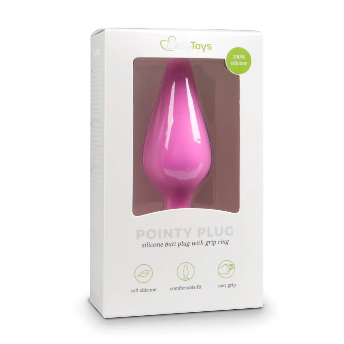 EasyToys - Plug anal rose avec anneau - Small