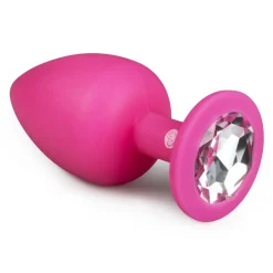 EasyToys - Plug à diamant taille L - Rose