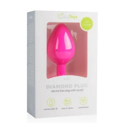 EasyToys - Plug à diamant taille M - Rose