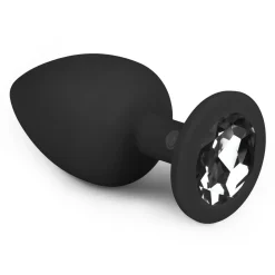 EasyToys - Plug à diamant taille L - Noir