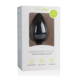 EasyToys - Plug à diamant taille L - Noir
