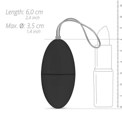 EasyToys - Œuf Vibrant avec télécommande - Noir